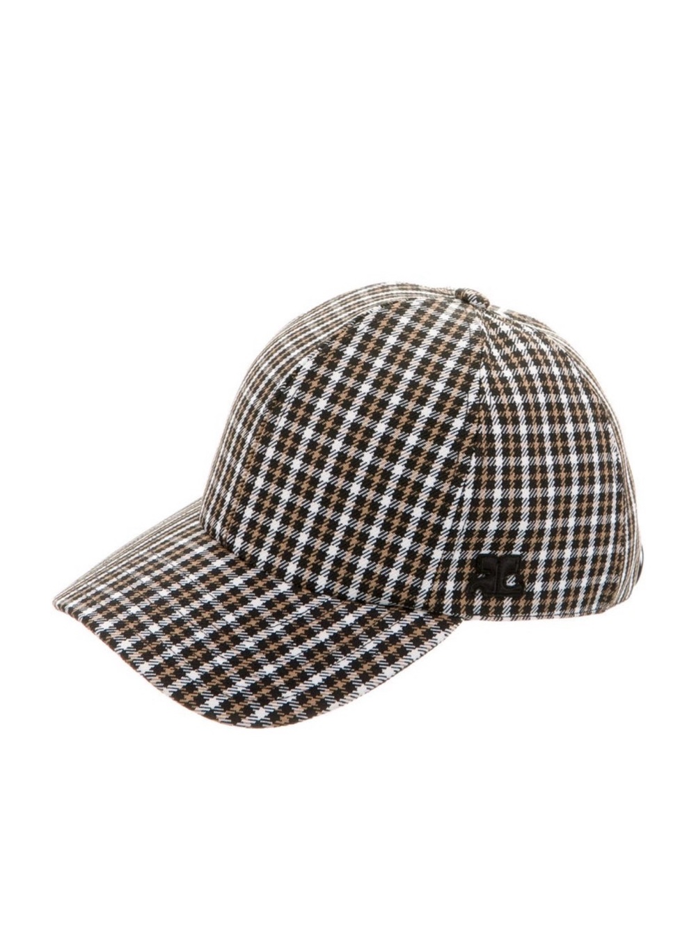 Plaid Brown & Black Men's Baseball Cap